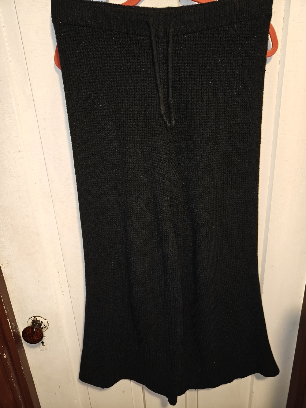 aerie Black Knit Drawstring Lounge Pants